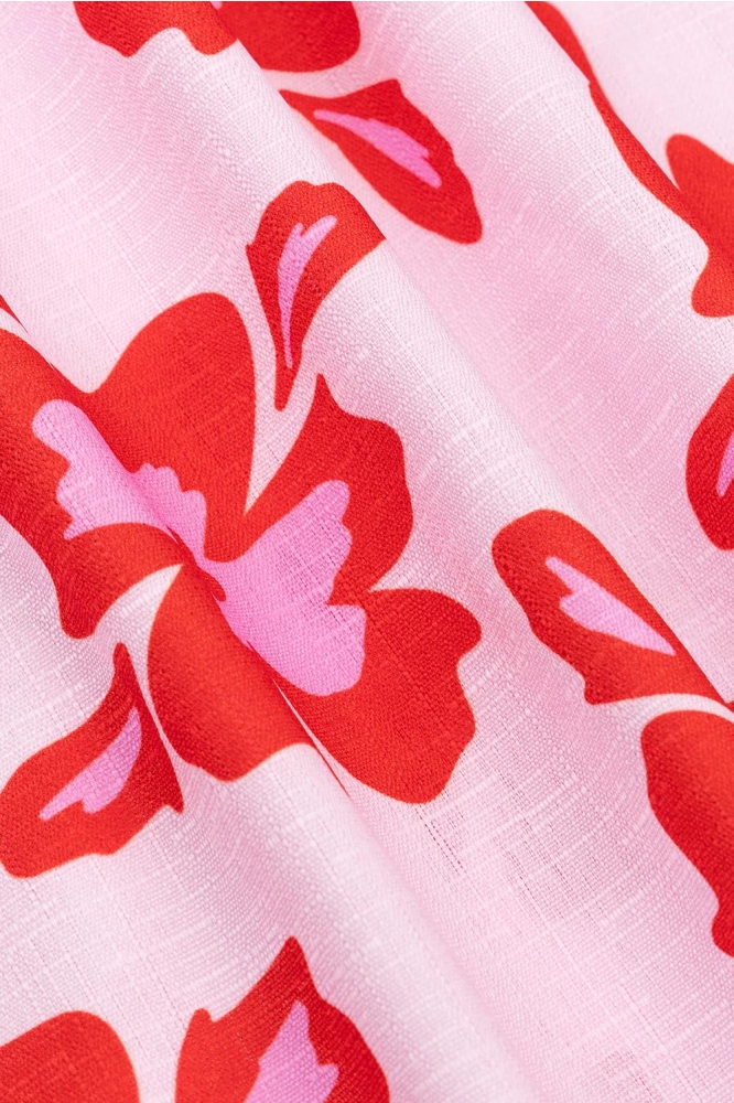 SHORT IVANA S HSS2526 RED FLOWER
